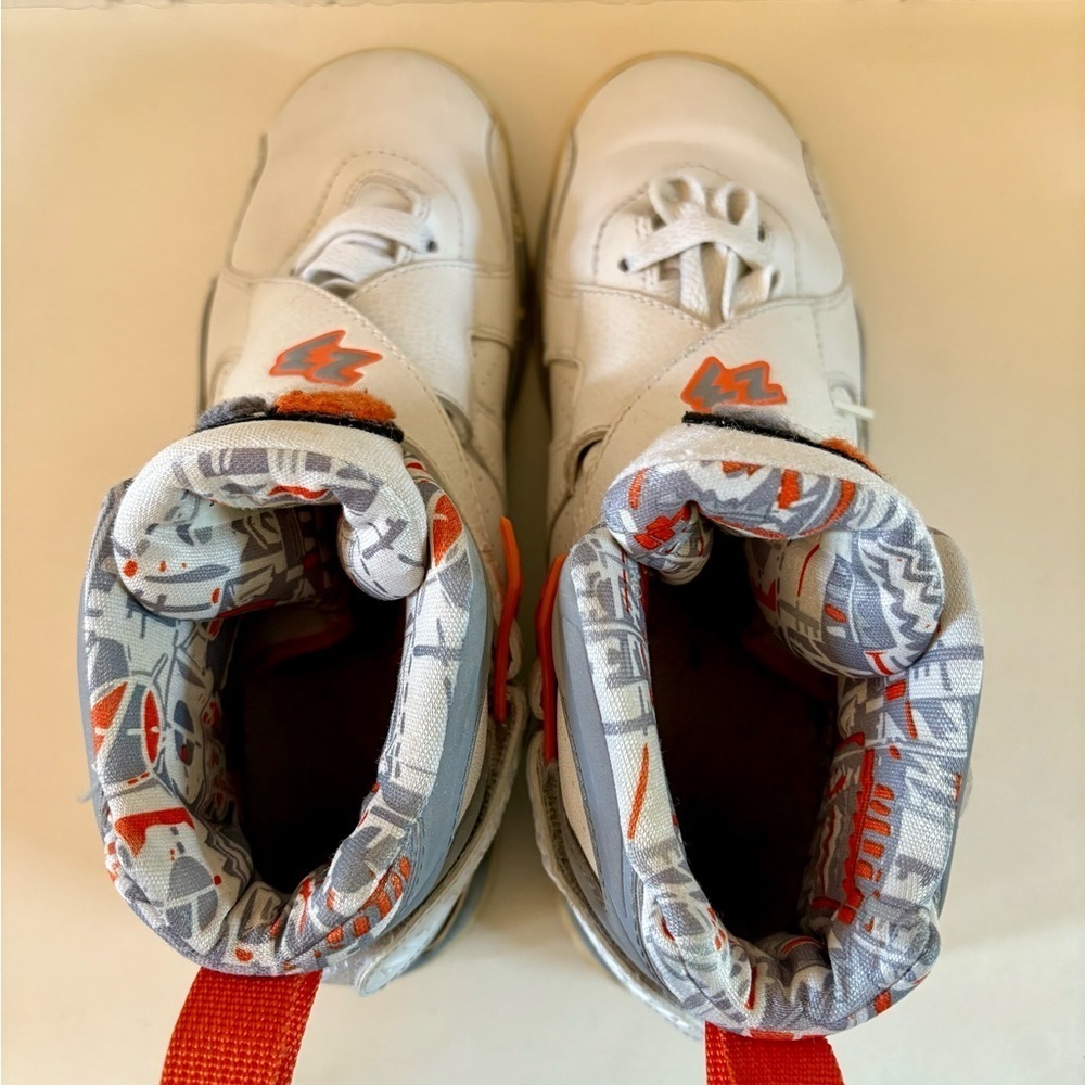 Air Jordan Retro 8 - Orange Blaze - Boys Size 6Y (2007 Release) - Picture 7 of 12